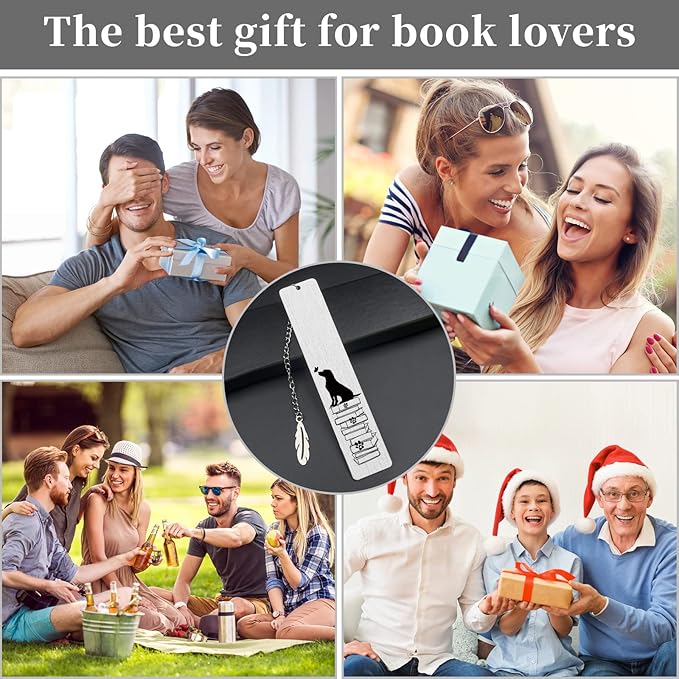 Dog Book Markers for Women Inspirational,Funny Bookmarks for Students Teachers School Home Office Supplies,Book Lover Dog Lover Friends Girl Sister Mom Female Christmas Birthday Gifts JCH8