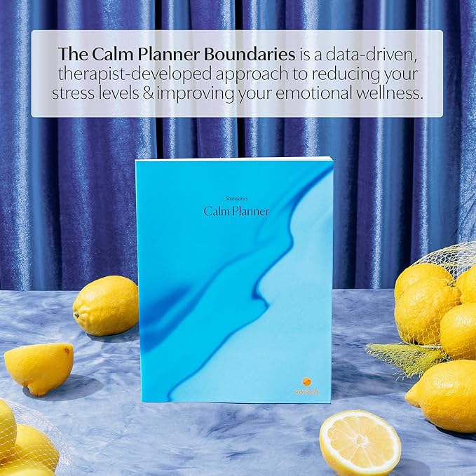 Switch Research Calm Planners Bundle - Psychologist-Developed Undated Goals Planner - 3 Self Care Planners to Banish Stress & Find Your Calm - Daily Planner With Prompts & Proven Techniques for