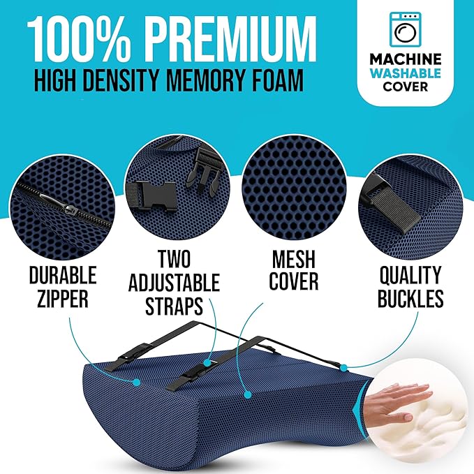 FORTEM Seat Cushion and Lumbar Support for Office Chair, Desk Chair Cushion, Memory Foam Office Chair Cushion, Non Slip Sitting and Back Pillow for Gaming, Car Seat Cushion, Chair Pad