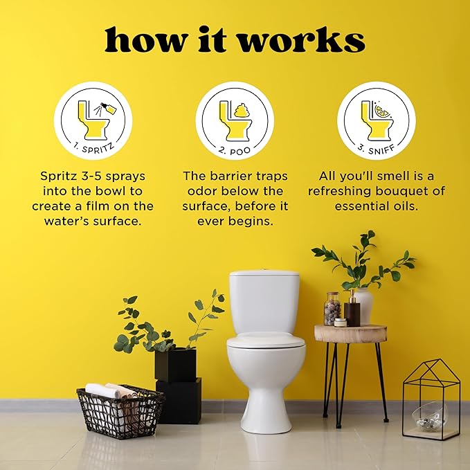 Poo-Pourri Before-You-Go Toilet Spray, Original Citrus, 2 Fl Oz - Lemon, Bergamot and Lemongrass