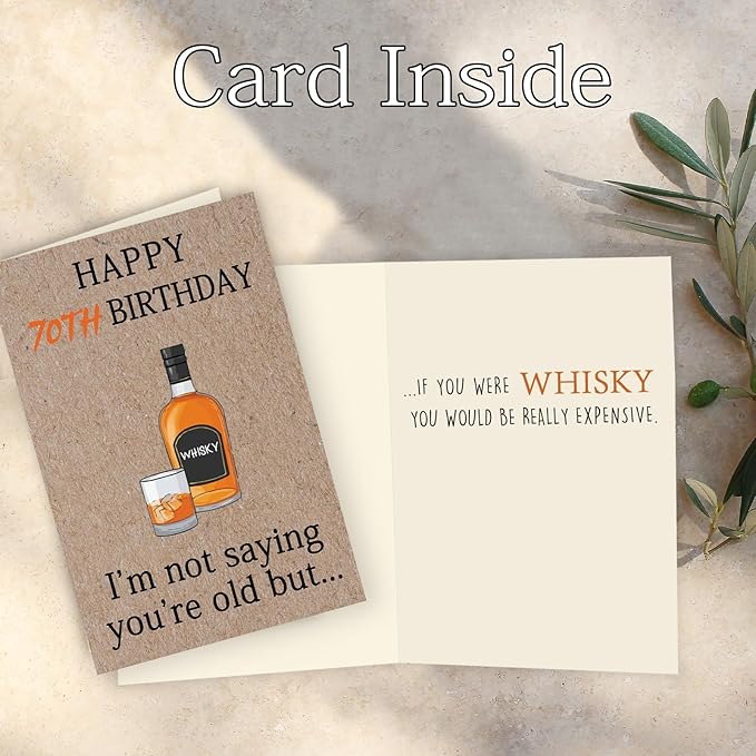Cool 70th Birthday Gifts for Men Women, Funny 70th Birthday Cards for Him Husband, Unique 70 Year Old Birthday Decorationsfor Mom Dad