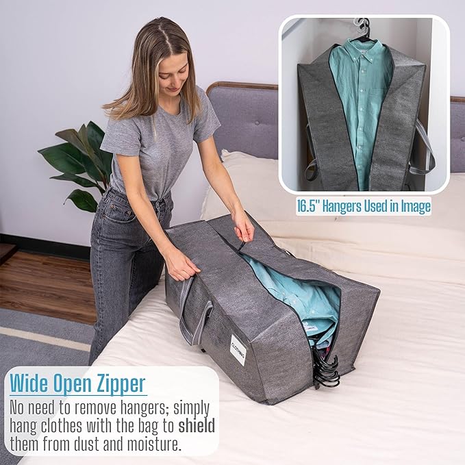 VENO 8 Pack Moving Bags w/Backpack Straps, Moving Boxes & Storage Bins Alternative, Packing Supplies, Camping Accessories Totes for Storage, Dorm Room Essentials Storage Bags (Gray, 8 Pack)