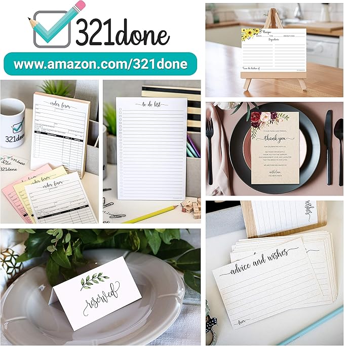 321Done Weekday Planning Notepad (11" x 17") Ledger Size Jumbo 50 Sheets for Work Week – Desk Pad - Monday through Friday M-F Planner Weekly Days of Week Paper Memo Note - Made in USA - Simple