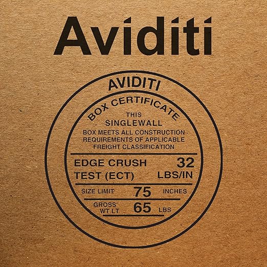 AVIDITI 26x12x12 Long Corrugated Boxes, Long, 26L x 12W x 12H, Pack of 20 | Shipping, Packaging, Moving, Storage Box for Home or Business, Strong Wholesale Bulk Boxes