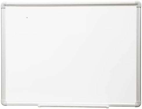 DEVELOP Magnetic Dry Erase Board 18x24 Inch, Small Aluminum Frame Wall-Mounted Whiteboard with Detachable Marker Tray, Hanging Writing Board for Home Office School Classroom