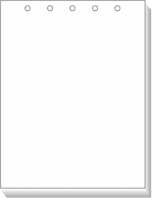 Prepunched Paper Alliance Laser Cut Sheet 5 Hole Top Punch 8.5 x 11 inch, 20 lb, 92 Bright, 2500 Sheets