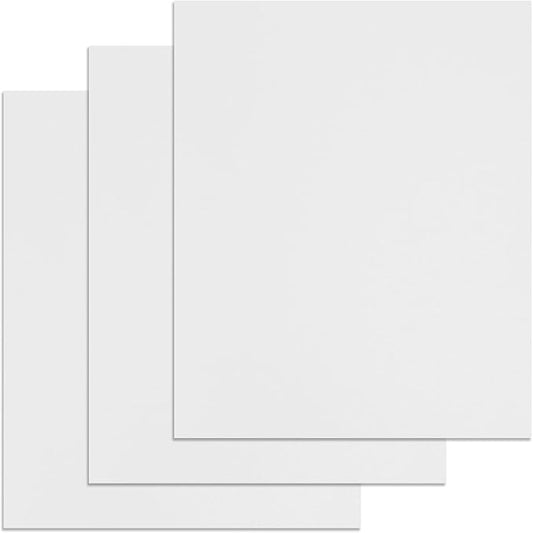 Binditek 25 Pack 12 Mil Sand-Textured Polycover - Plastic Binding Cover for Business Reports and Proposals - Lightly Textured Sand Finish - Square Corners, Un-Punched, White Color, Office Supplies