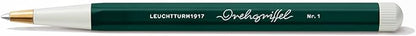 LEUCHTTURM1917 - Drehgriffel Writing Pen (Forest Green) - Ballpoint Pen with Royal Blue Ink Included