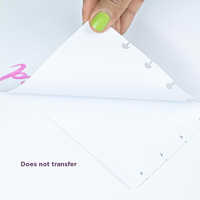 Refills Discbound Notebook Blank Plain White Paper - 5.51" x 7.87" Paper for Custom Discbound Notebook, Planner or Daily Use – 90 GSM Custom Note-Taking System Discbound Inserts – 50 Sheets