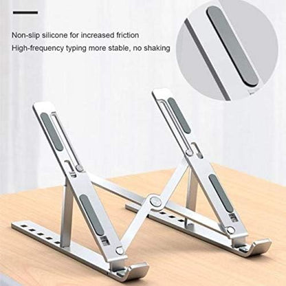 BoxWave Stand and Mount Compatible with Dell Precision 5540 - Compact QuickSwitch Laptop Stand, Portable, Multi Angle Viewing Stand - Metallic Silver