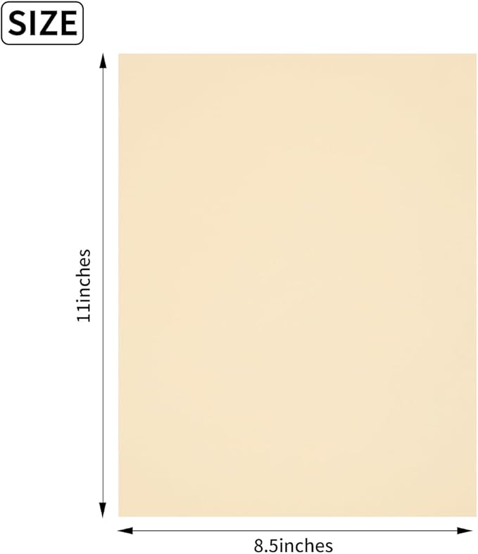 30 Sheets 8.5x11 Earth Tones Color Cardstock Paper 250GSM Thick Paper Cards for Birthday Party, Invitations and DIY Crafts Decoration