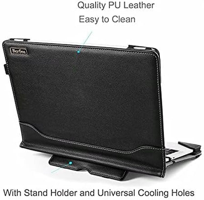 Laptop Case Cover Compatible with Dell Inspiron 13 5310 5391 5300 5301 13.3 inch Laptop Notebook Sleeve PU Leather Stand Hard Protective Skin