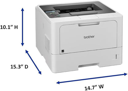 Brother HL-L5210DW Business Monochrome Laser Printer with Duplex Printing, Versatile PaperHandling, Wireless and Gigabit Ethernet Networking, and Mobile Printing, Works with Alexa