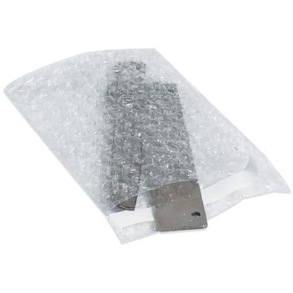 Aviditi BOBSC0608 Polyethylene Self-Seal Bubble Pouch, 8-1/2" Length x 6" Width, Clear (Case of 250)
