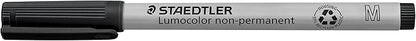 Staedtler Lumograph Non-Permanent Wet Erase Marker Pens, Medium Tip Refillable Colored Markers, 8 Pack, 315 WP8