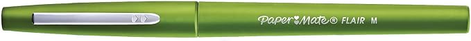 Paper Mate Flair Felt Tip Pens, Medium Point with Women’s Closet Adult Colouring Book - Assorted Colours, Count of 20