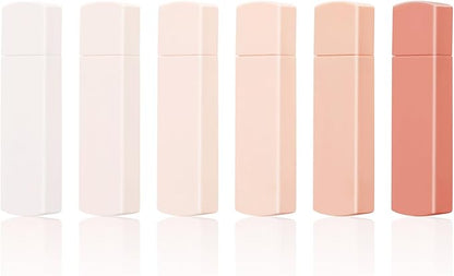 Temiary 6Pcs Mini White Out Tapes for Instant Correction, Cute Whiteout for Writing, Aesthetic Correction Tape Set Easy To Use for Students School Office Supplies (Pink)