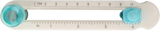 TOPINCN Portable Circle Cutter Circle Cutter Adjustable Paper Cutting Knife Trimmer Rotary Portable Round Model for Paper Crafts Fabric