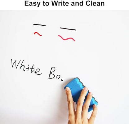 DEVELOP Magnetic Dry Erase Board 18x24 Inch, Small Aluminum Frame Wall-Mounted Whiteboard with Detachable Marker Tray, Hanging Writing Board for Home Office School Classroom