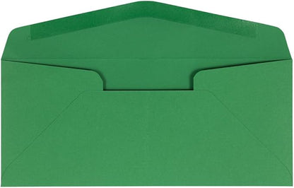 JAM PAPER #10 Business Colored Envelopes - 4 1/8 x 9 1/2 - Green Recycled - Bulk 500/Box