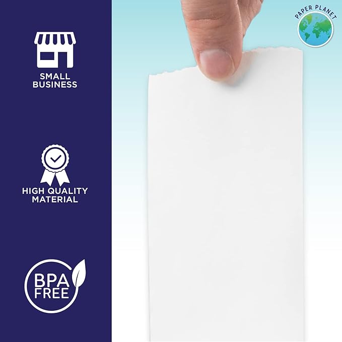 Thermal Paper for Toast POS (Toast TP200 Thermal Printer) by Paper Planet | Credit Card Machine Receipt Paper for Toast TP200 Terminal Printer | 20 Rolls