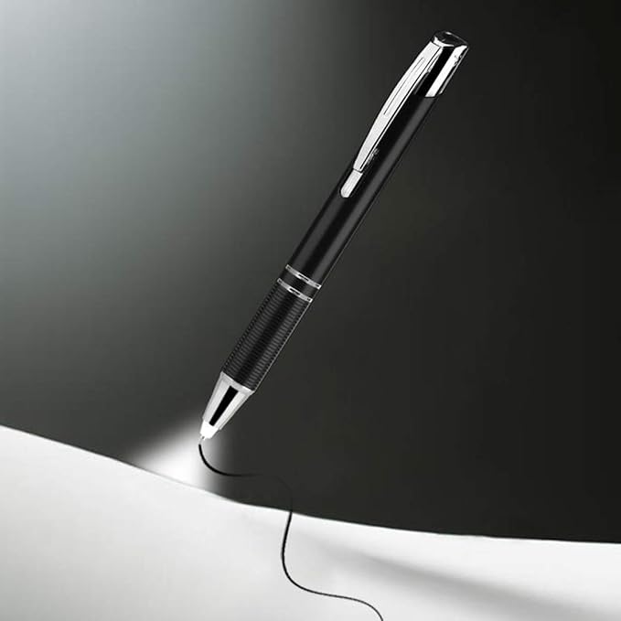 Penyeah Led Pen Light, Pen with Light,Lighted Tip Pen Light for Nurses, LED Lighted Pen for Writing in The Dark - 2pack (Red Light and White Light)
