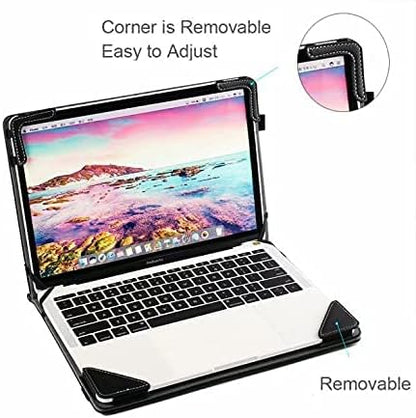 Laptop Case Cover Compatible with Dell Inspiron 13 5310 5391 5300 5301 13.3 inch Laptop Notebook Sleeve PU Leather Stand Hard Protective Skin