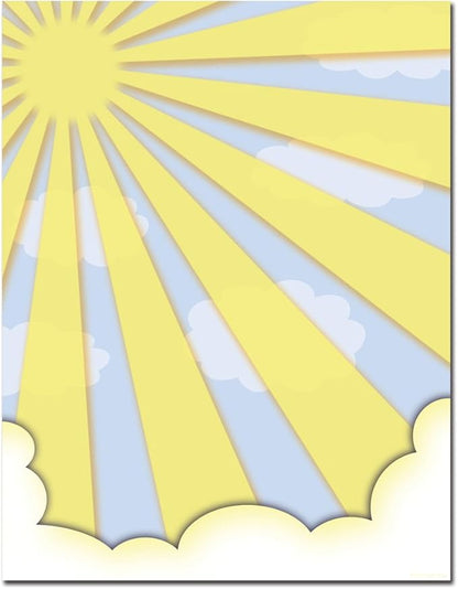 Sun Shiny Day Letterhead Laser & Inkjet Printer Paper, 25 pack