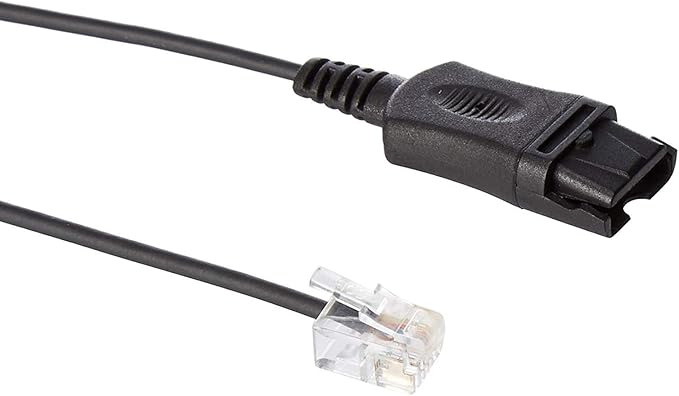 Polycom Compatible XS 825 Direct Connect Headset, Inteli Cord, Poly SoundPoint Phones: IP450, IP501, IP550, IP560, IP601, IP650, IP670, VVX300, VVX310, VVX400s, VVX500, VVX600, VVX1500, CX300, CX600