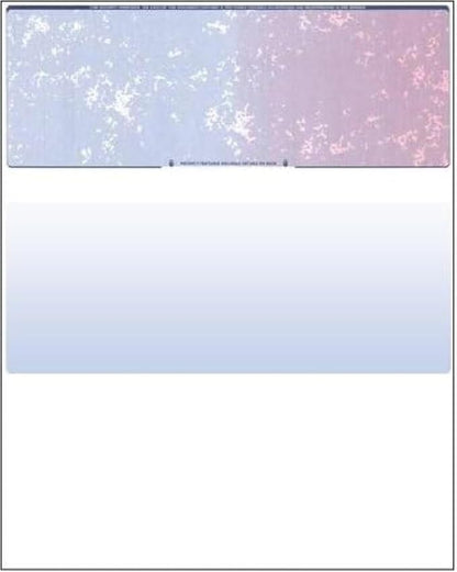 Compuchecks Top Blank Check Paper - 250 Pack, Quick-Books & Laser Printer Compatible - Security Business Checks with Voucher - 8.5" x 11" Blue/Red Prismatic