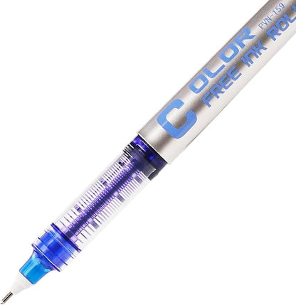 EYEYE Needle Tip 0.5mm Rollerball Pens 6 Pack 3 Colors Roller Ball Pen Quick Dry Liquid Ink Pens Extra Fine Point Smooth Writing Pen for Journaling, Note Taking, Office, School Supplies