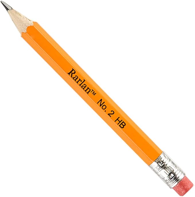 Golf Pencils with Erasers, 2 HB, Pre-Sharpened, 200 Count Bulk Pack