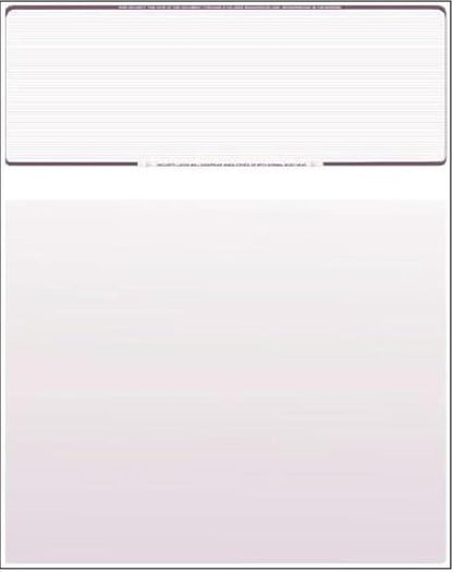 Compuchecks Check on Top Blank Check Paper - 2500 Pack, Quick-Books & Laser Printer Compatible - Security Business Checks with Voucher - 8.5" x 11" Burgundy Pinstripe
