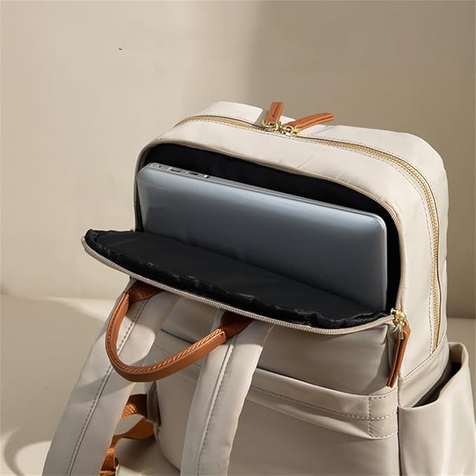 Versatile Oxford Cloth Women's Backpack - Minimalist Design for Daily Commute, Laptop Storage, and More! (Dark Grey)