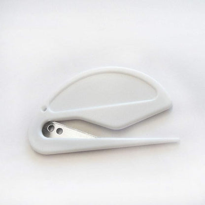 Onwon 20 Pieces Letter Opener Envelope Slitter with Safety Concealed Blade Package Opener Slitter Paper Knife Plastic Openers Razor Blade for Office Home Supplies, White