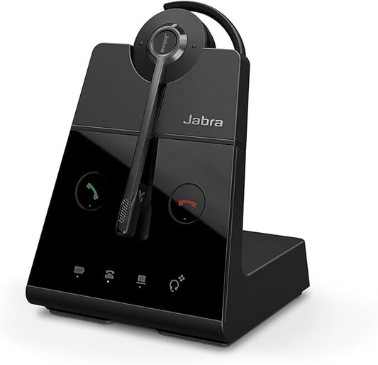 Jabra Engage 65 SE (Second Edition) Wireless Headset, Convertible – Telephone Headset with Industry-Leading Wireless Performance, Advanced Noise-Cancelling Microphone, All Day Battery Life - Black