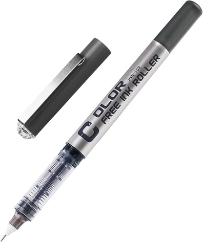 EYEYE Needle Point Rollerball Pens 0.5mm, 8 Pack 3 Colors Extra Fine Tip Liquid Ink Pen Quick Dry, Pens Fine Point Smooth Writing Pen for Journaling, Note Taking, Office, School Supplies