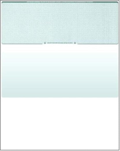 Compuchecks Check on Top Blank Check Paper - 250 Pack, Quick-Books & Laser Printer Compatible - Security Business Checks with Voucher - 8.5" x 11" Green Diamond
