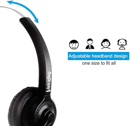 VoiceJoy Corded Headset with Microphone for Cisco IP Telephone 7940 7960 7970 7962 7975 7961 7971 7960 8841 9941 M12 M22 and All 79xx Series