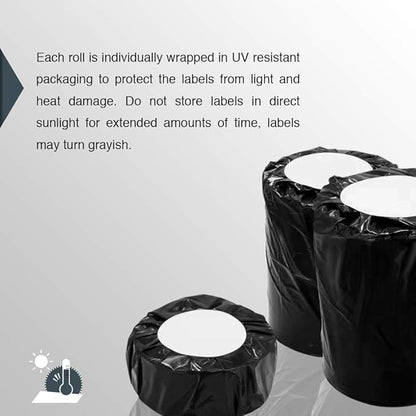BETCKEY - Compatible DYMO 30252 (1-1/8" x 3-1/2") Address & Barcode Labels - Compatible with DYMO Labelwriter 450, 4XL, NOT Fit 550 & 5XL [6 Rolls/2100 Labels]