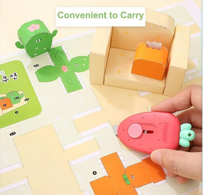 Mini Box Cutter, Retractable Utility Knife for Letter Opening, Office, School, Crafts