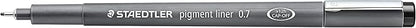STAEDTLER Pigment Liner, Fineliner Pen for Drawing, Drafting, Journaling, 0.7mm, Black, Box of 5 Pens, 308 07-9 04