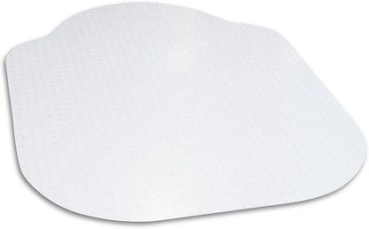 Evolve Modern Shape 42"x 56" Clear Office Chair Mat with Lip for Low and Medium Pile Carpet, Made in The USA by Dimex, C5D5001J
