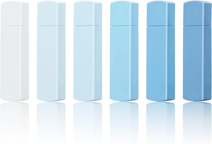 Temiary 6Pcs Mini White Out Tapes for Instant Correction, Cute Whiteout for Writing, Aesthetic Correction Tape Set Easy To Use for Students School Office Supplies (Blue)