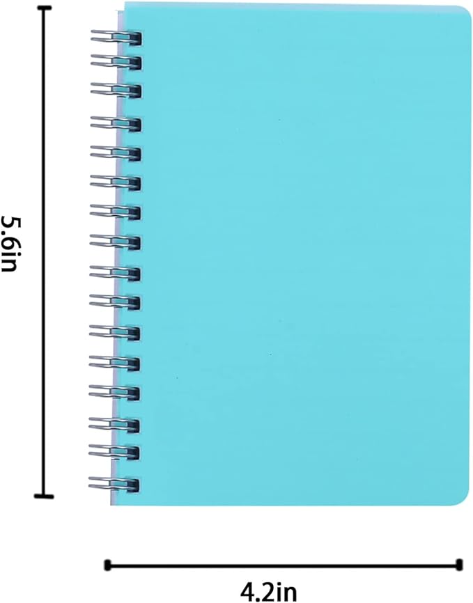 Graph Paper Notebook, 3 Pack Small Notebooks 4.3"x 5.7", Mini Grid Spiral Notebook, 480 Pages, Cute College School Supplies Pocket Notebook for Work, Aesthetic Gift Office Supplies