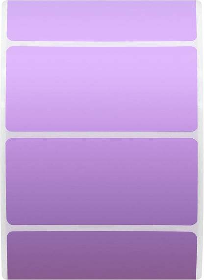 Hybsk 2x1 inch Color Direct Thermal Labels for Shipping, Barcodes, Address, Compatible with Rollo Label Printer & Zebra Desktop Printers,(2"x1",Purple)