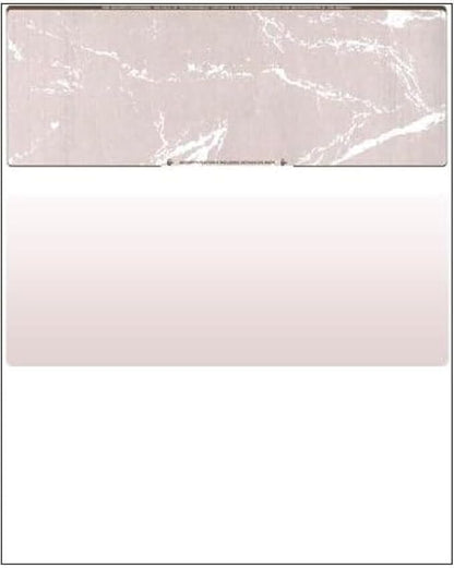 Compuchecks Check on Top Blank Check Paper - 2500 Pack, Quick-Books & Laser Printer Compatible - Security Business Checks with Voucher - 8.5" x 11" Brown Marble