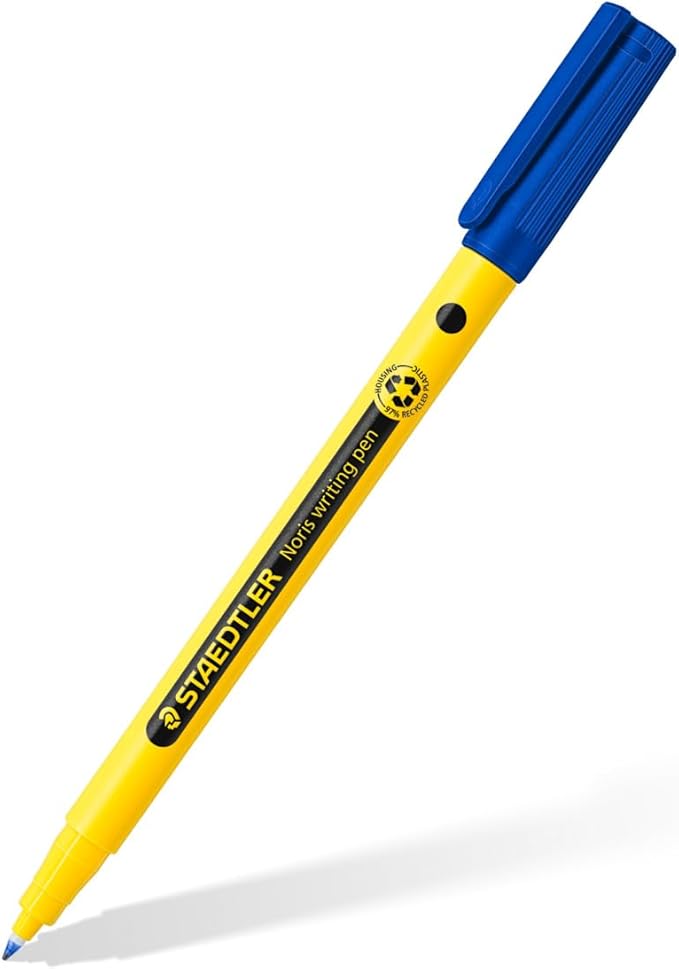 STAEDTLER 307-3 BK2 Noris Handwriting Pen - Blue (Pack of 2)