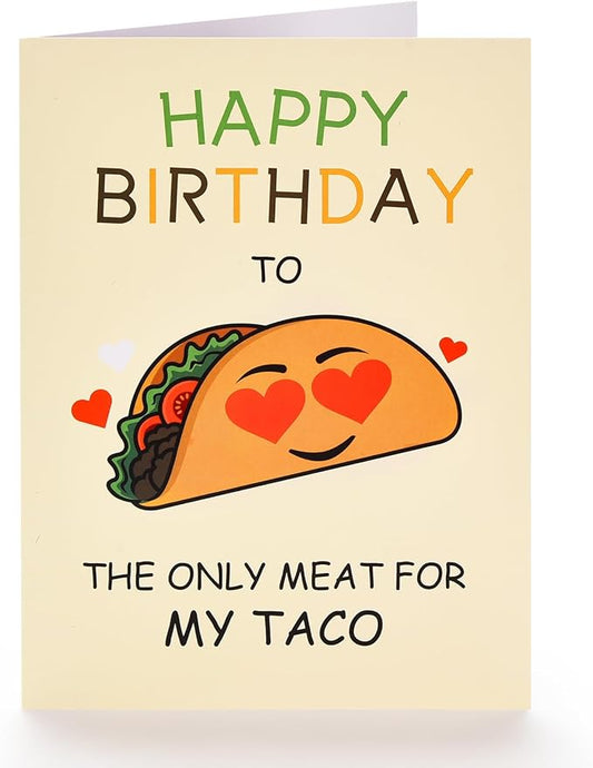 Funny Birthday Card for Husband, Happy Birthday Cards for Boyfriend, Naughty Birthday Card Gifts for Men Him with Envelope