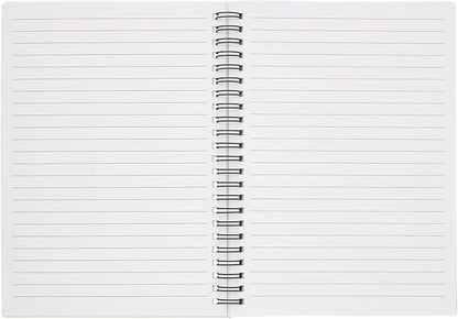 Paper Junkie 5 Pack Spiral Journal - Small Notebooks Bulk 6" x 8" with 120 Lined Pages for Work, Students, School, Writing (5 Colors Kraft Paper Covers)